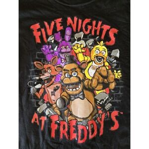 Five Nights At Freddy's Friends Group Youth T-shirt Size Large 14/16